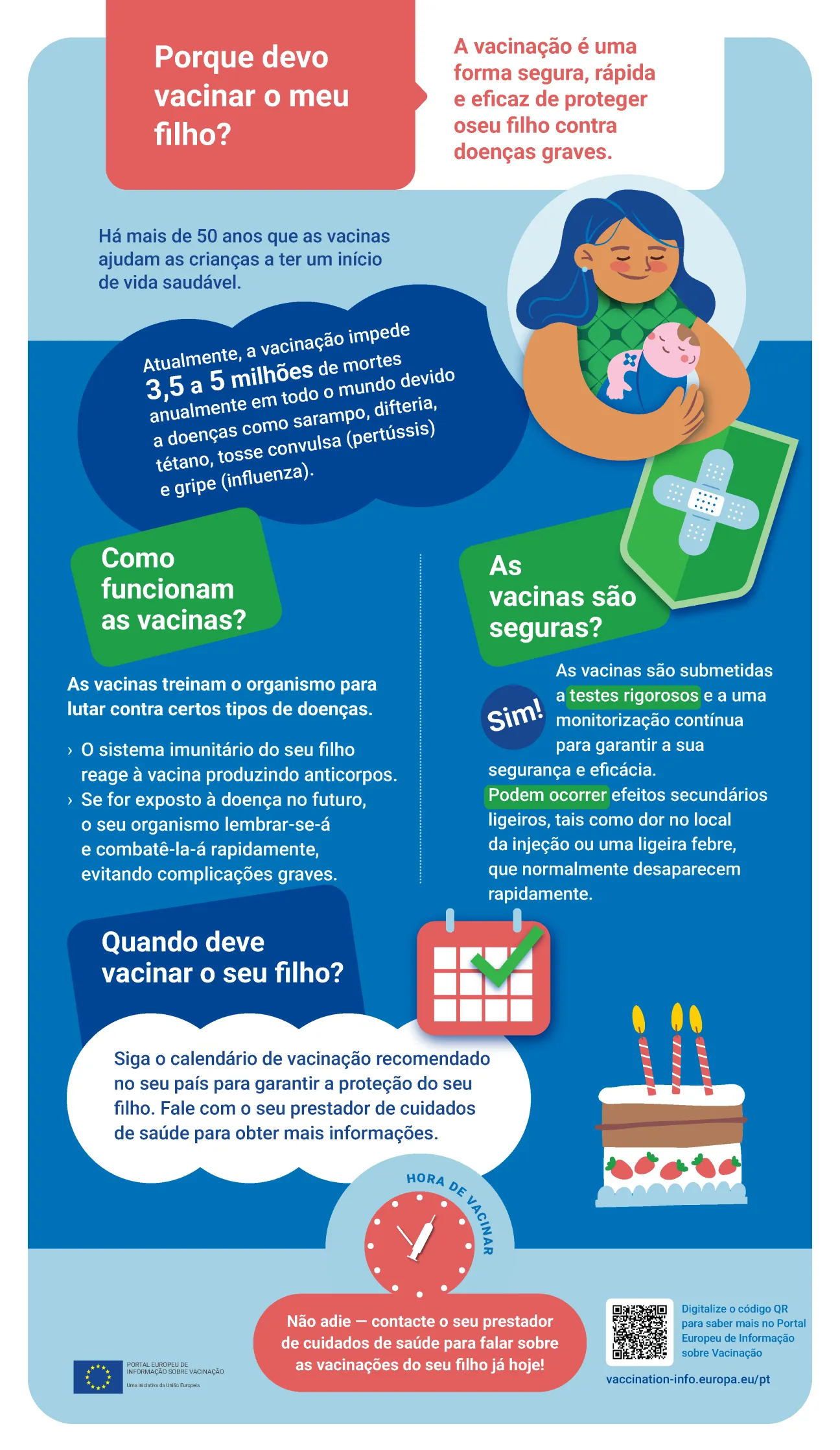 Porque devo vacinar o meu filho?