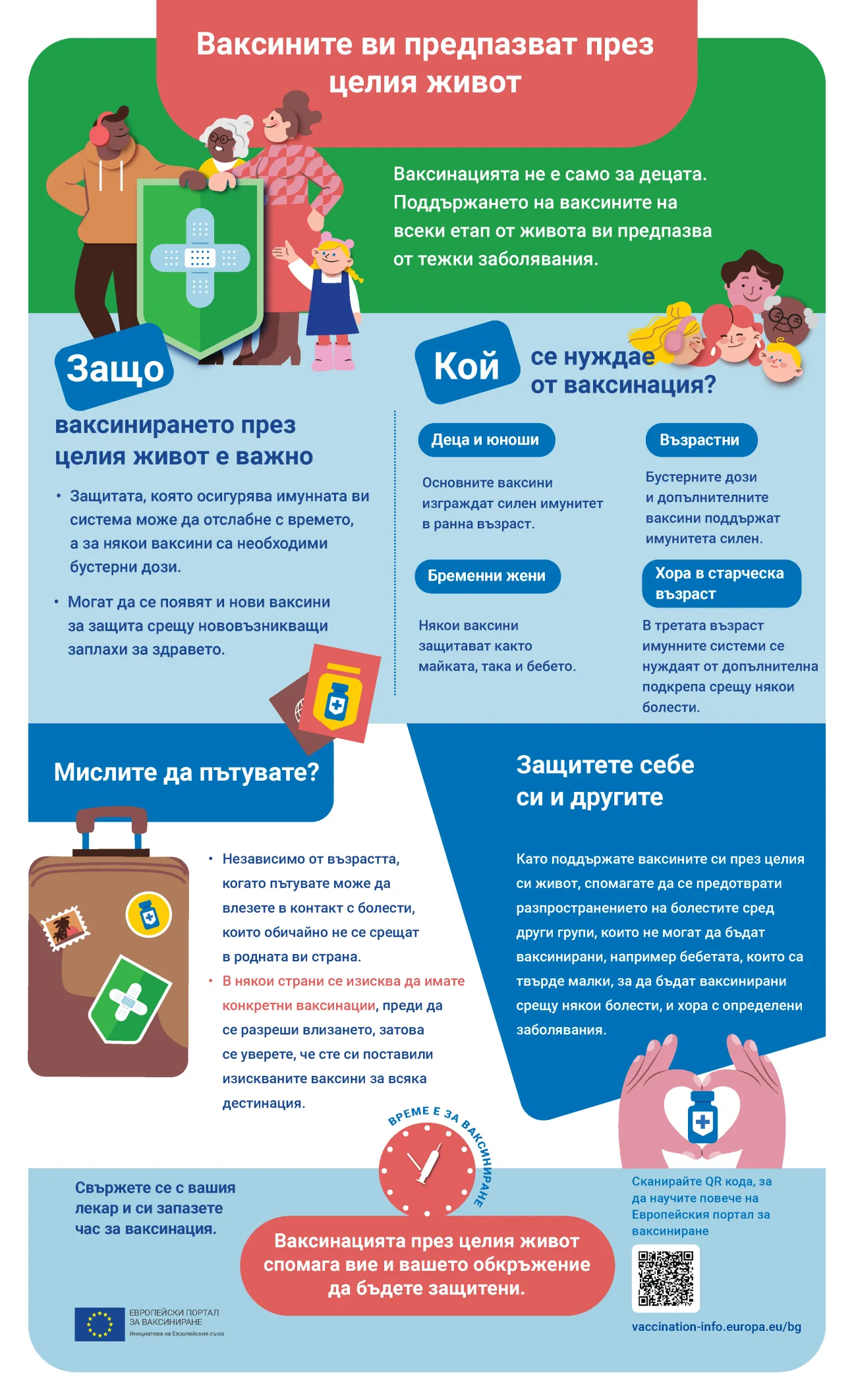 Ваксините ви предпазват през целия живот