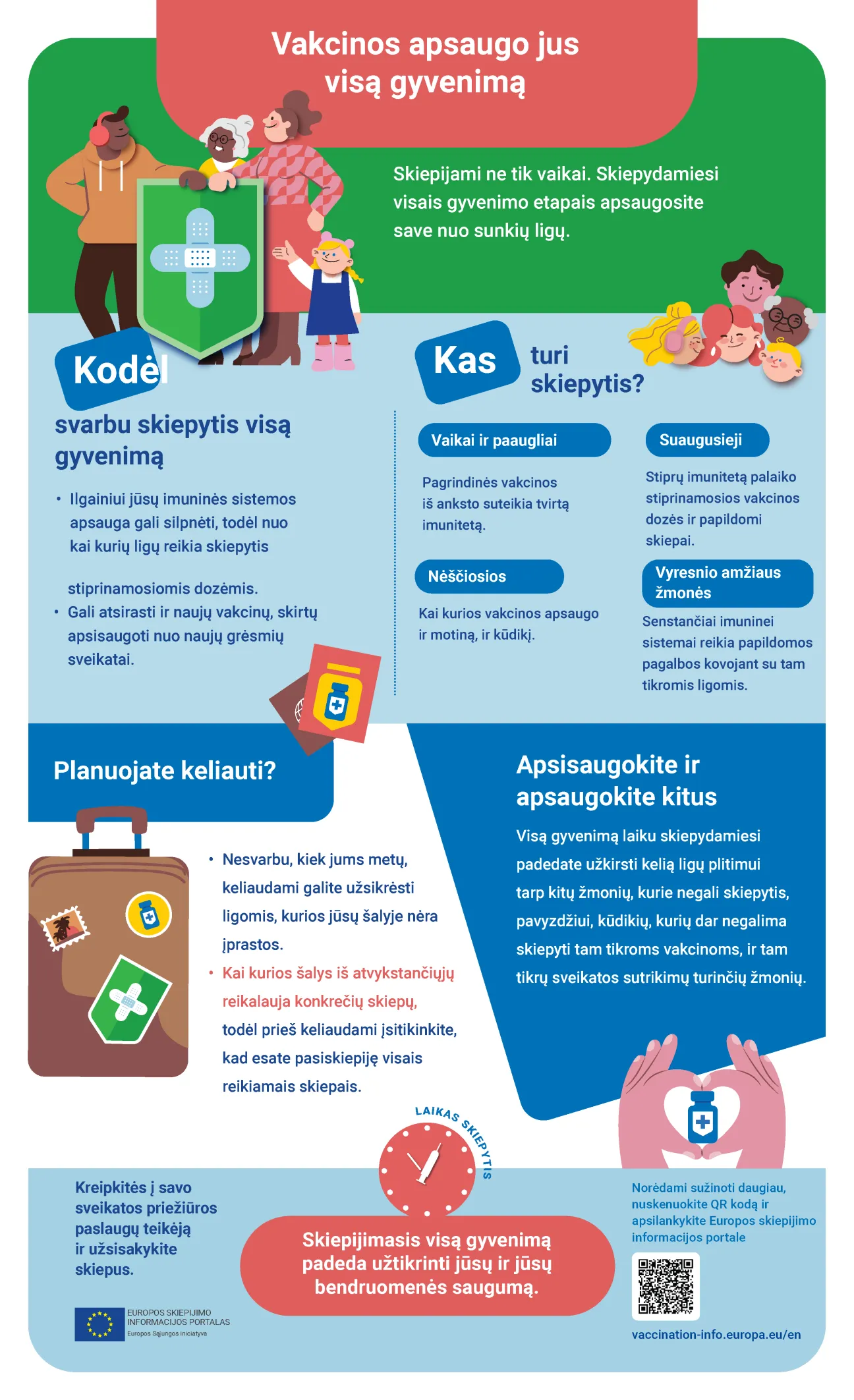 Vakcinos apsaugo jus visą gyvenimą