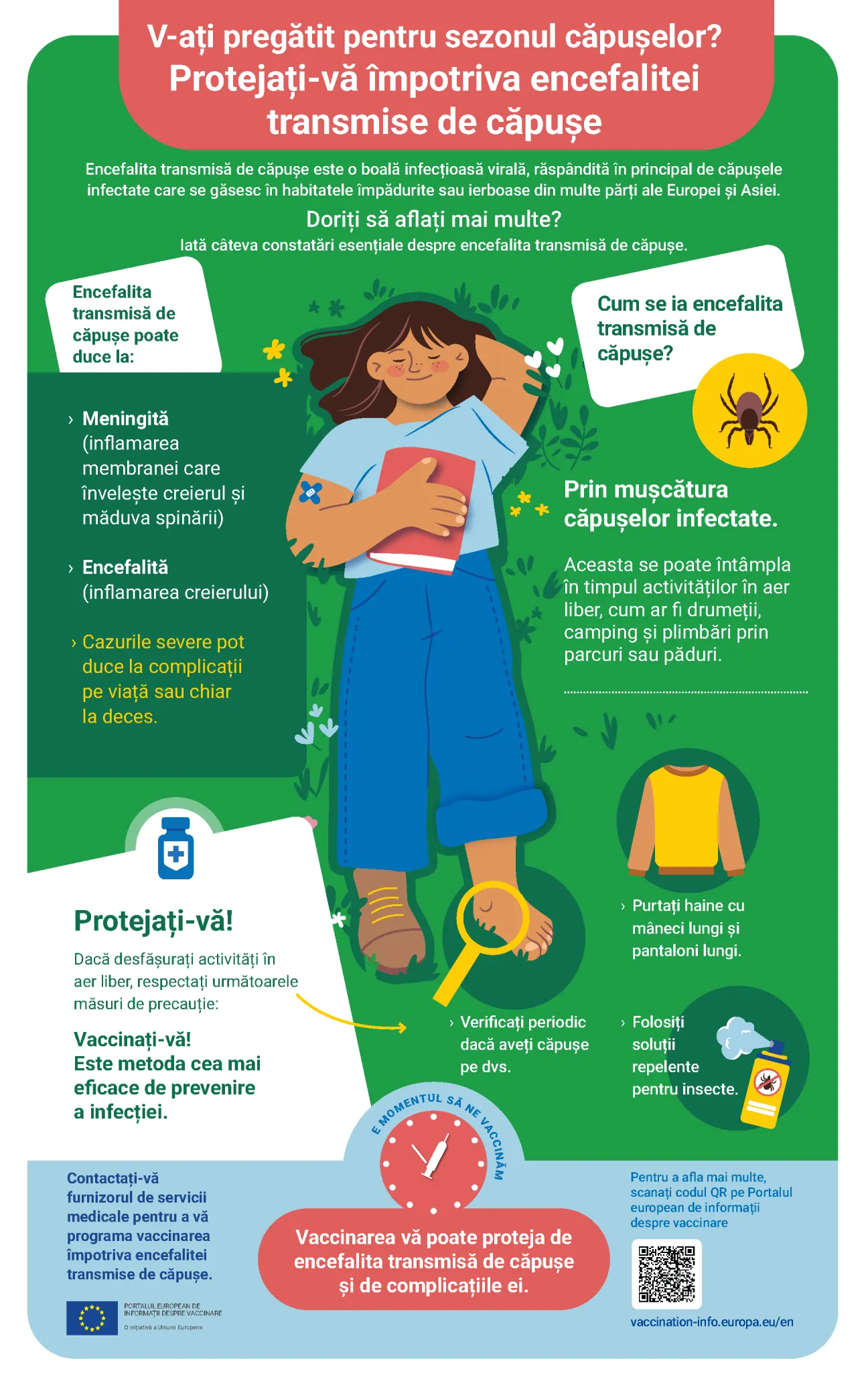 V-ați pregătit pentru sezonul căpușelor? Protejați-vă împotriva encefalitei transmise de căpușe