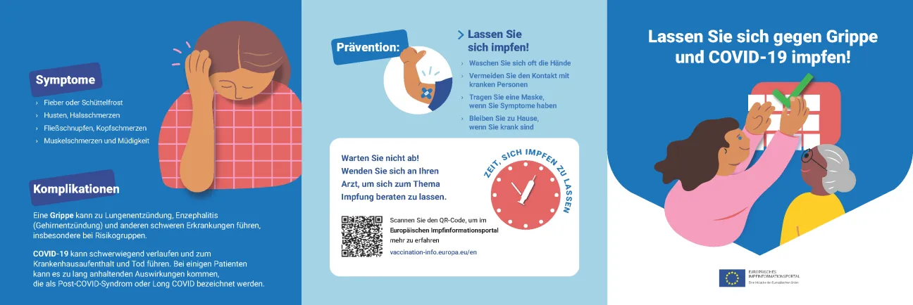 Lassen Sie sich gegen Grippe und COVID-19 impfen!