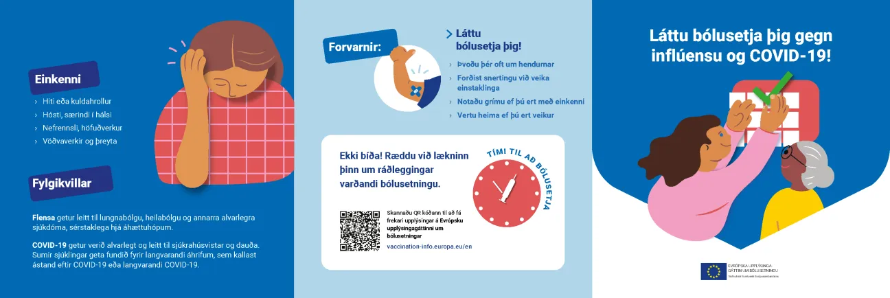 Láttu bólusetja þig gegn inflúensu og COVID-19!