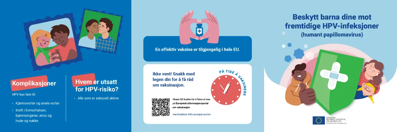 Beskytt barna dine mot fremtidige HPV-infeksjoner (humant papillomavirus)