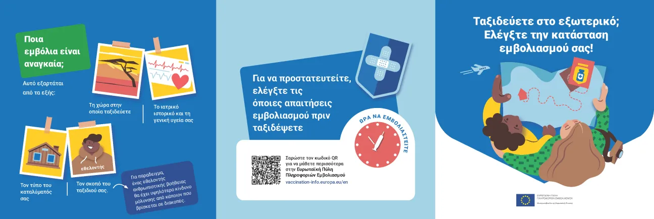 Ταξιδεύετε στο εξωτερικό; Ελέγξτε την κατάσταση εμβολιασμού σας!