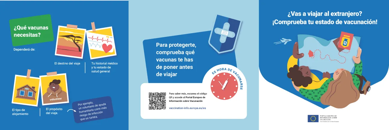 ¿Vas a viajar al extranjero? ¡Comprueba tu estado de vacunación!