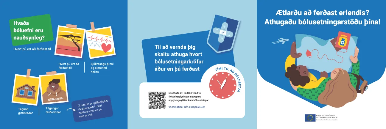 Ætlarðu að ferðast erlendis? Athugaðu bólusetningarstöðu þína!