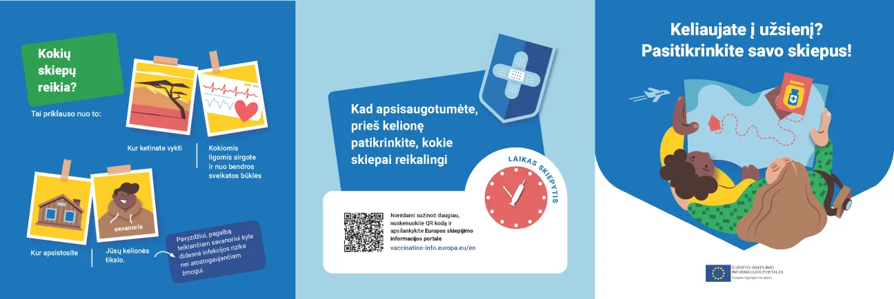 Keliaujate į užsienį? Pasitikrinkite savo skiepus!