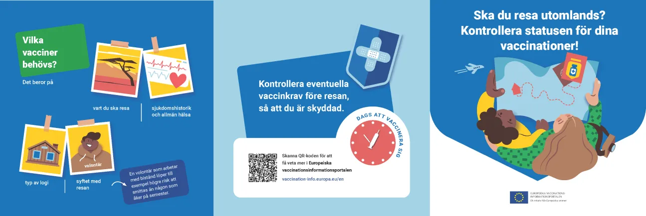 Ska du resa utomlands? Kontrollera statusen för dina vaccinationer!