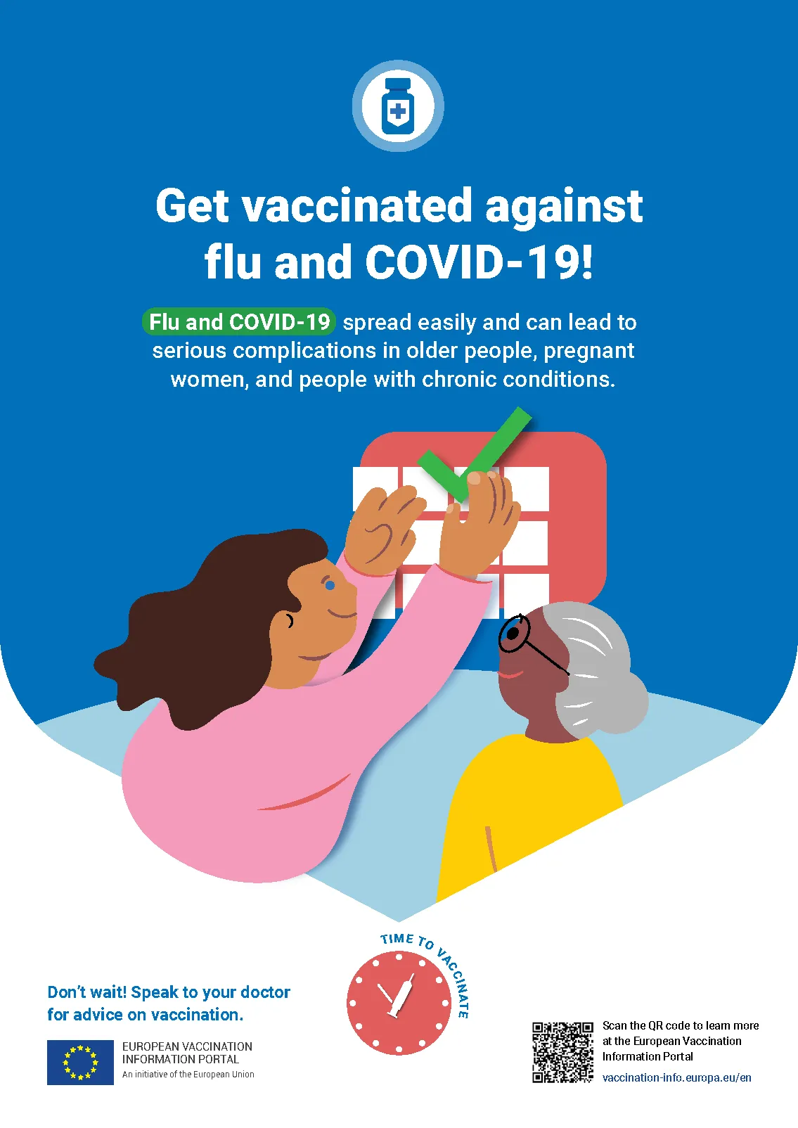 Get vaccinated against flu and COVID-19!
