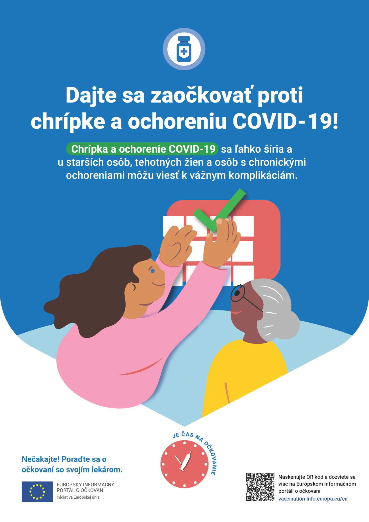 Dajte sa zaočkovať proti chrípke a ochoreniu COVID-19!
