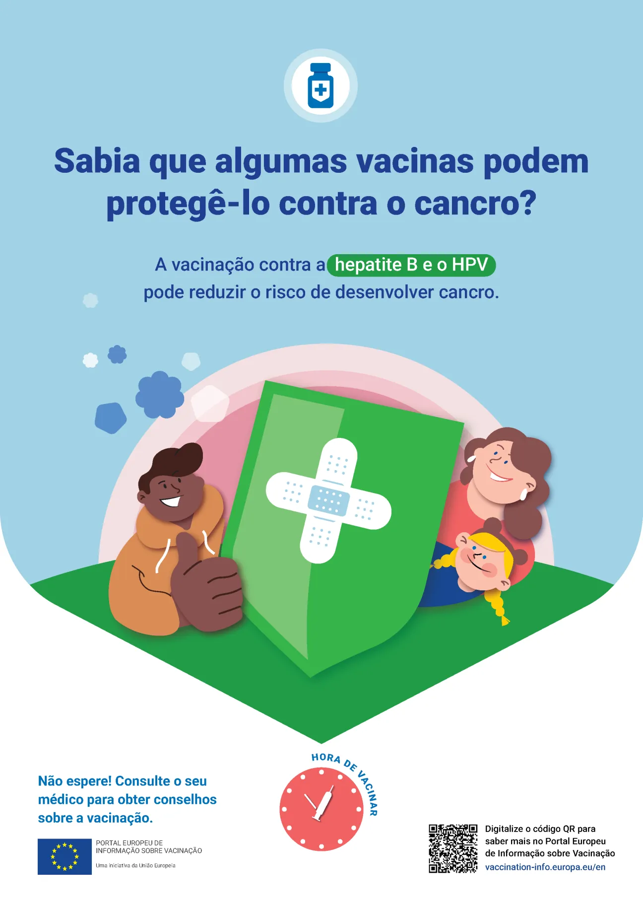 Sabia que algumas vacinas podem protegê-lo contra o cancro?
