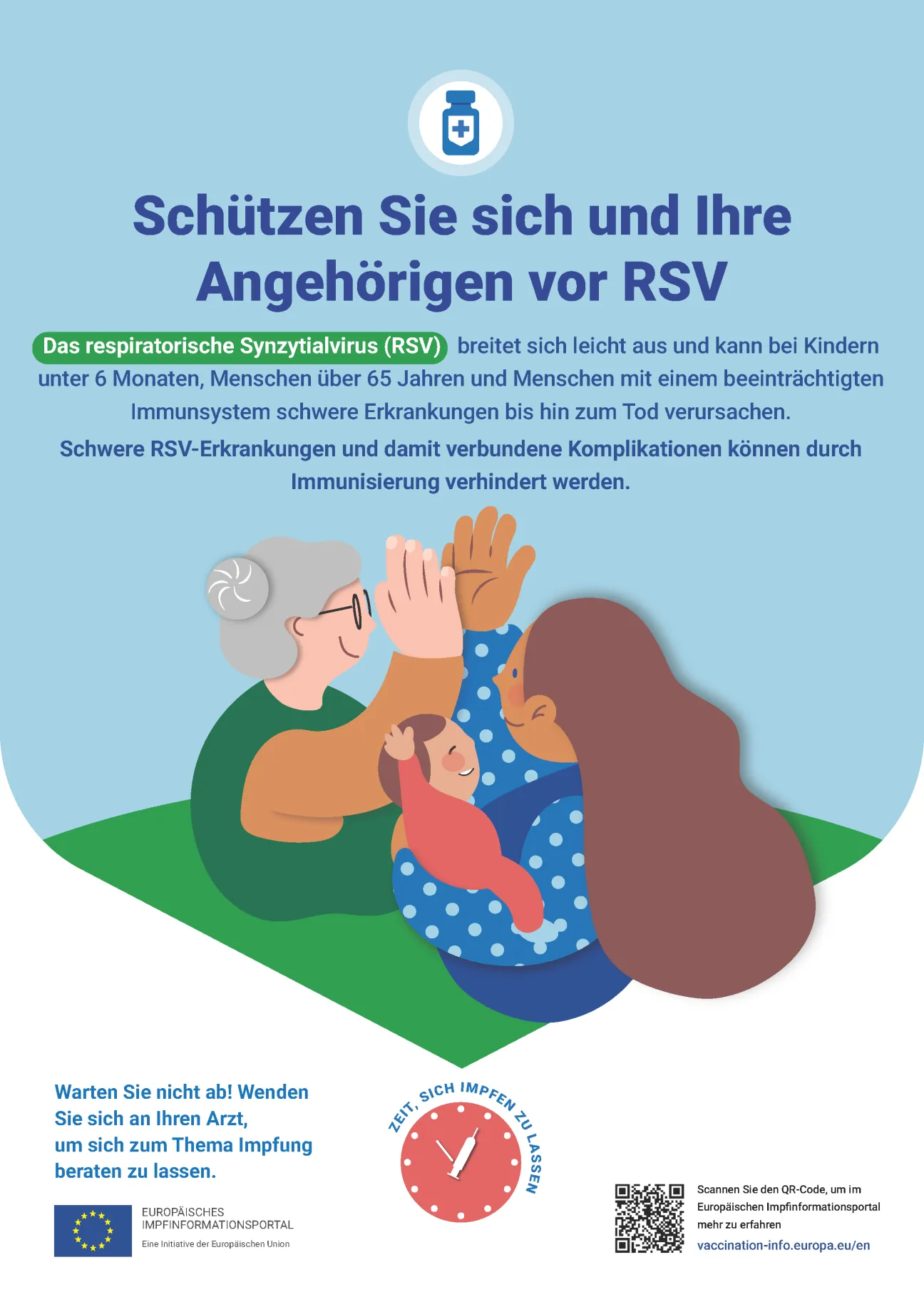 Schützen Sie sich und Ihre Angehörigen vor RSV