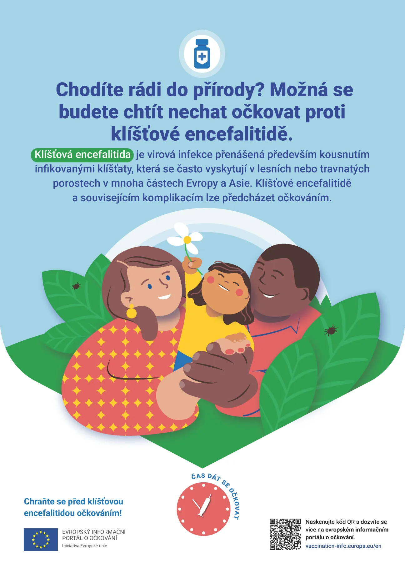 Chodíte rádi do přírody? Možná se budete chtít nechat očkovat proti klíšťové encefalitidě