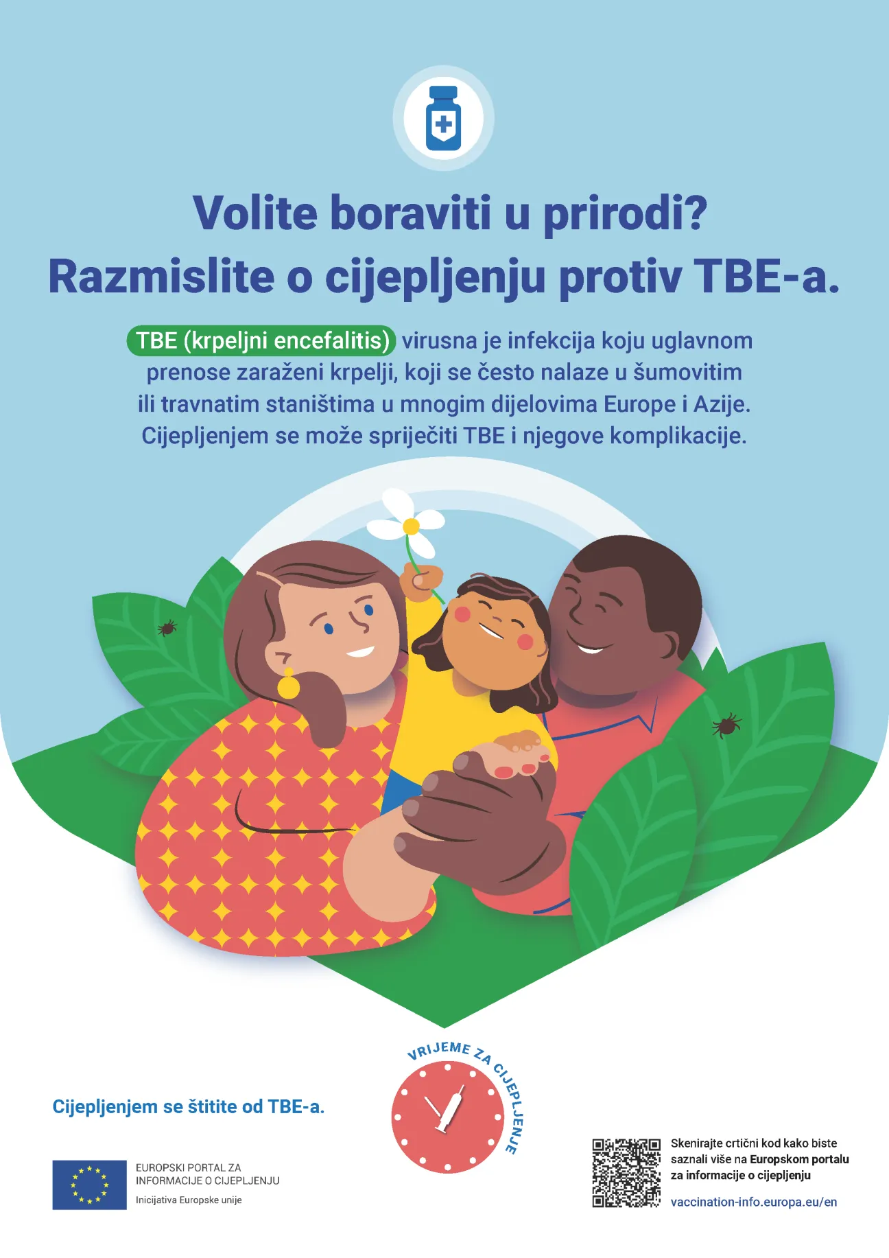 Volite boraviti u prirodi? Razmislite o cijepljenju protiv TBE-a