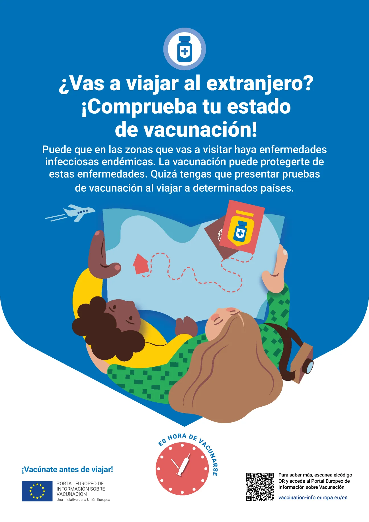 ¿Vas a viajar al extranjero? ¡Comprueba tu estado de vacunación!