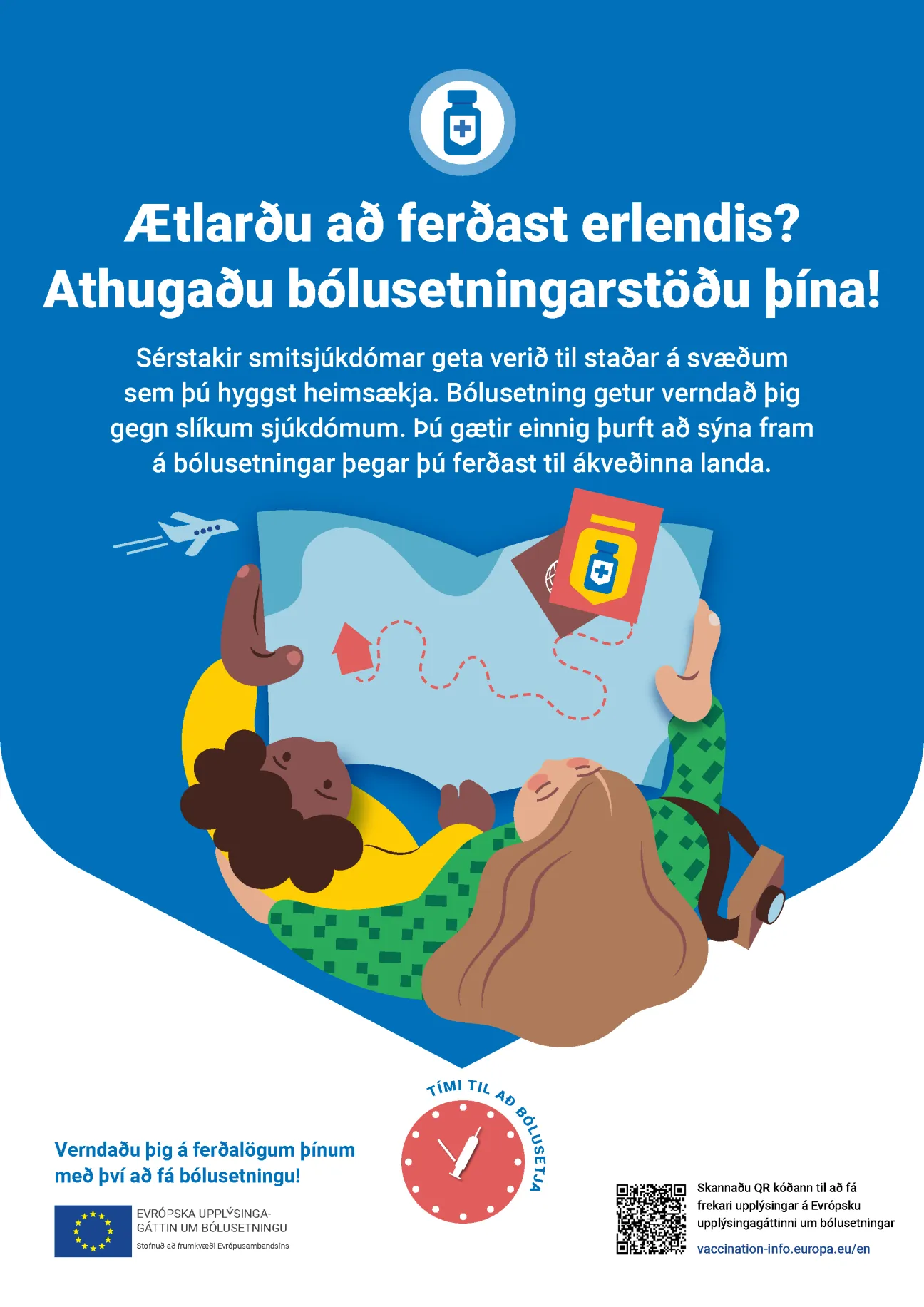 Ætlarðu að ferðast erlendis? Athugaðu bólusetningarstöðu þína!