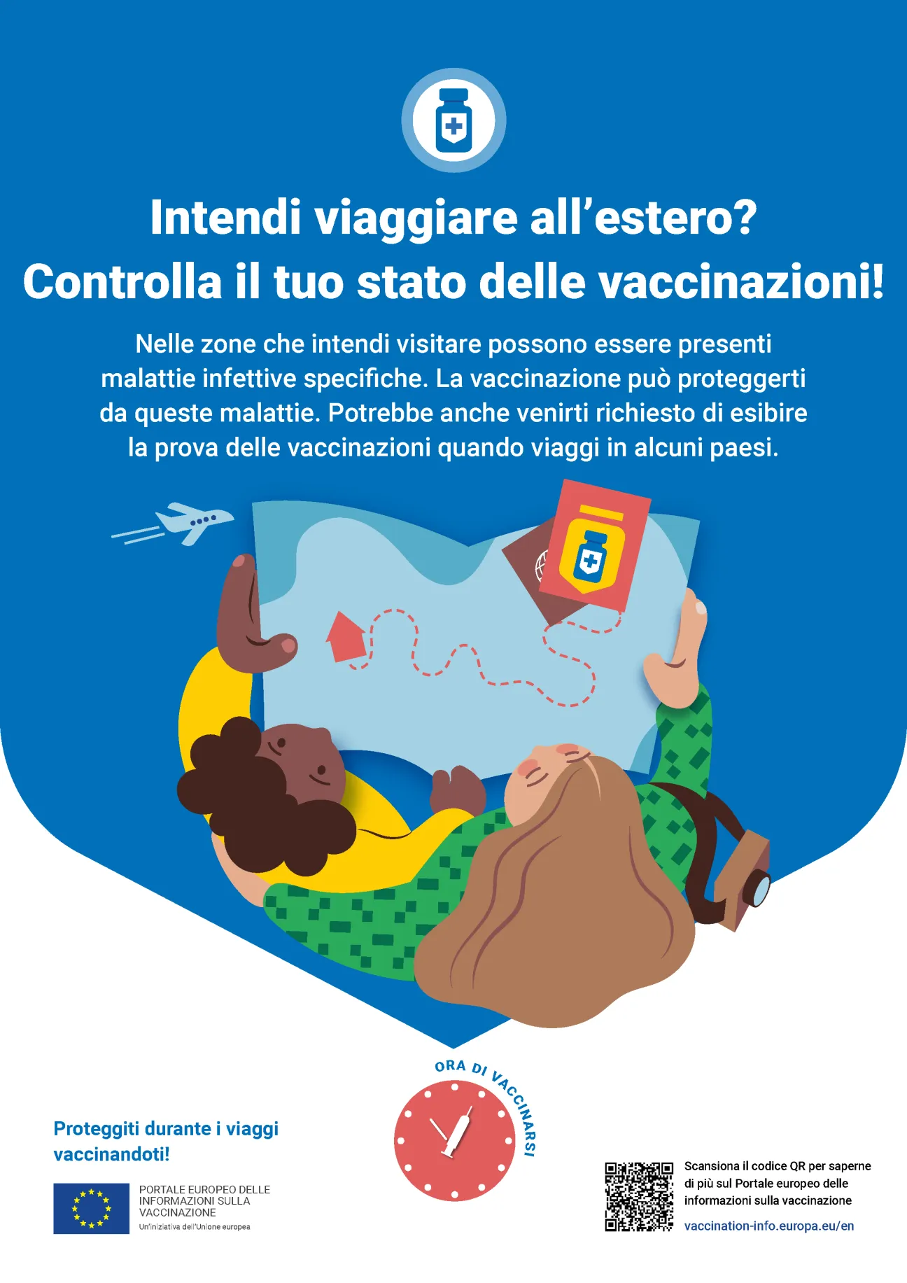 Intendi viaggiare all’estero? Controlla il tuo stato delle vaccinazioni!
