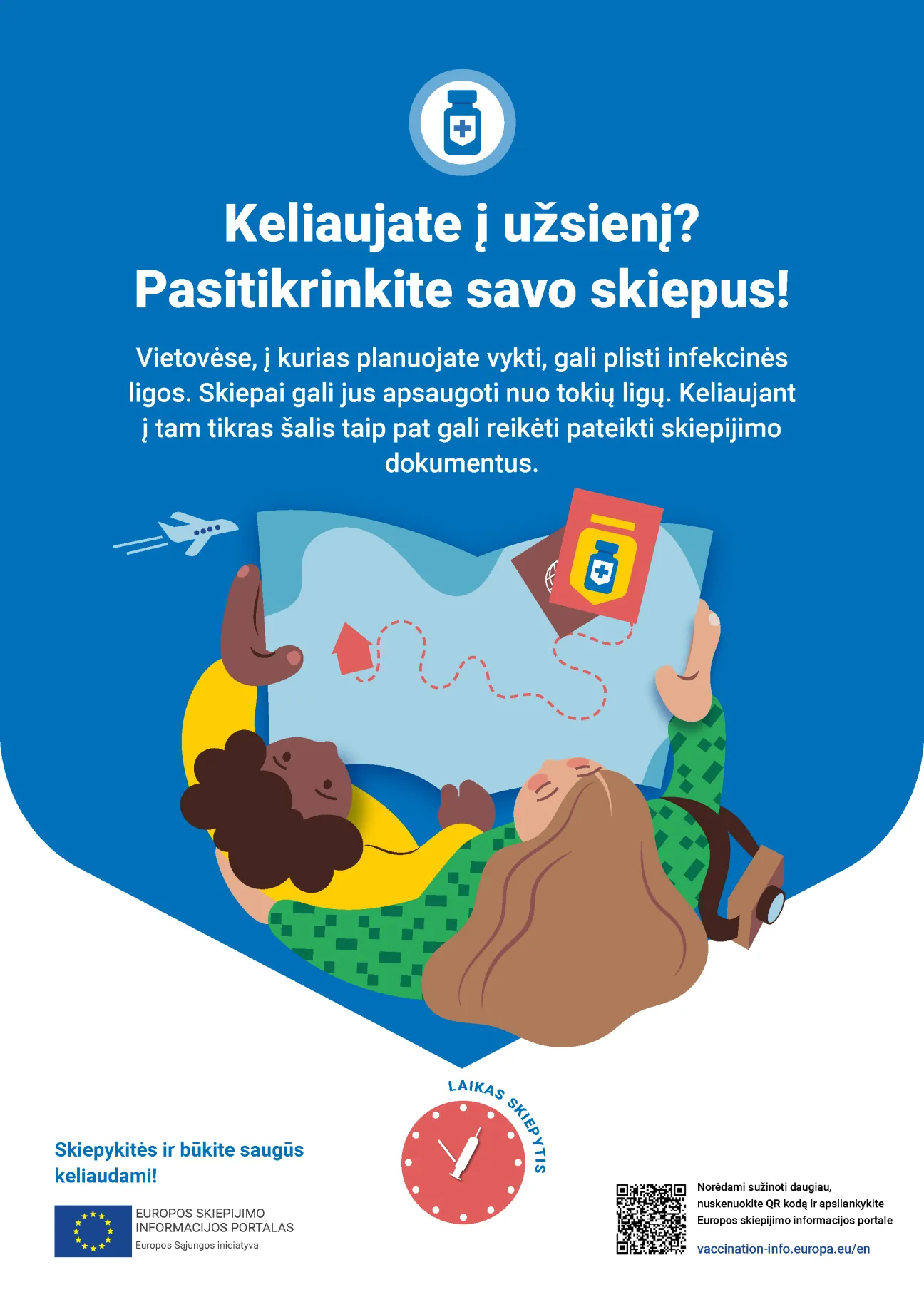 Keliaujate į užsienį? Pasitikrinkite savo skiepus!