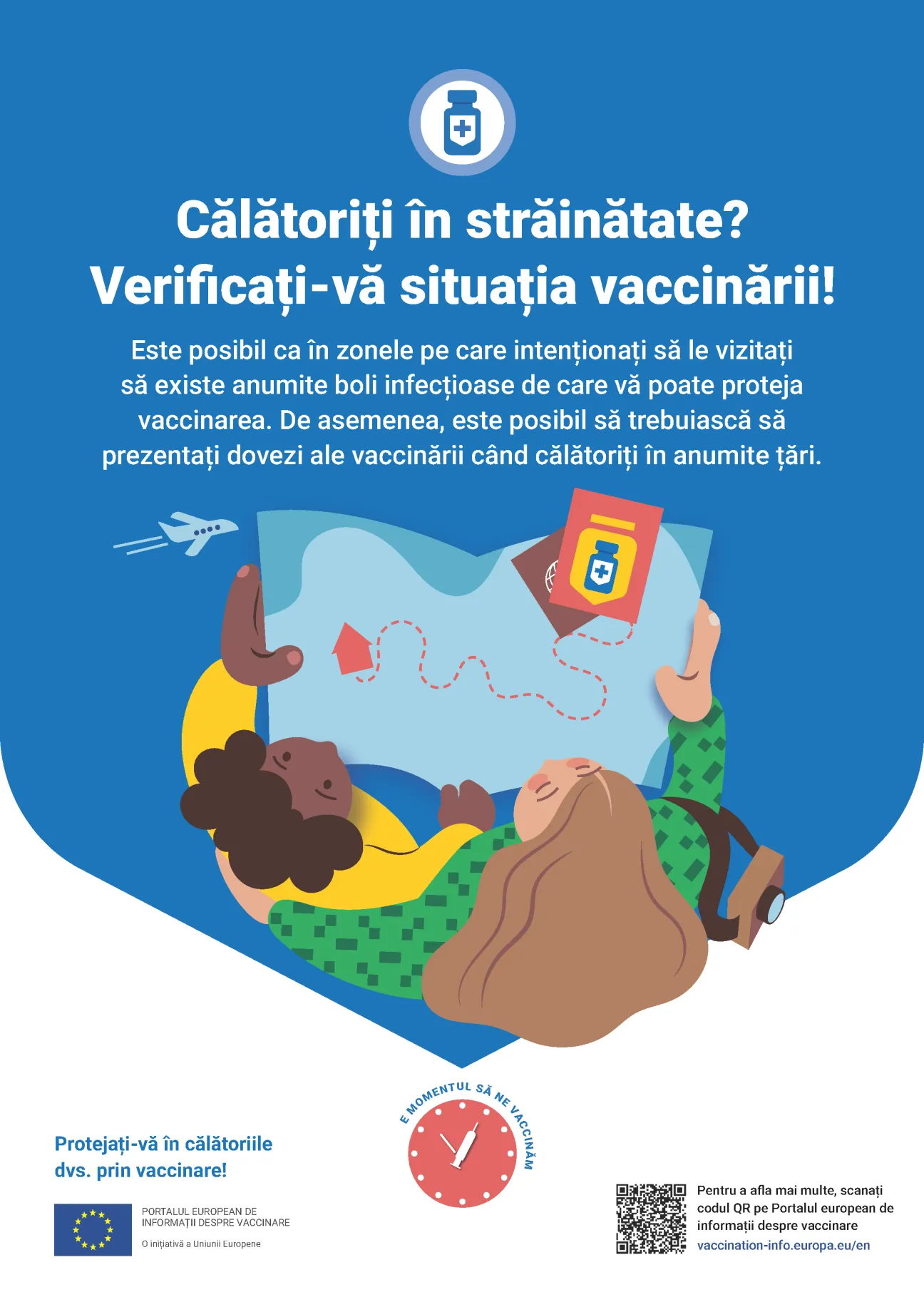 Călătoriți în străinătate? Verificați-vă situația vaccinării!