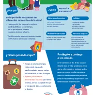 Las vacunas te protegen durante toda la vida