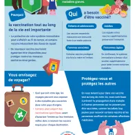Les vaccins vous protègent tout au long de votre vie
