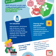 Mislingar, hettusótt og rauðir hundar -Þrír sjúkdómar, eitt bóluefni!