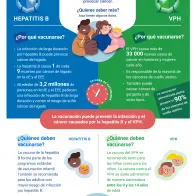 ¡Reduce tu riesgo de cáncer! Vacúnate contra la hepatitis B y el VPH