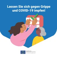 Lassen Sie sich gegen Grippe und COVID-19 impfen!