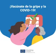 ¡Vacúnate de la gripe y la COVID-19!