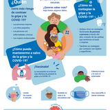 ¡Mantente a salvo de la gripe y de la COVID-19!