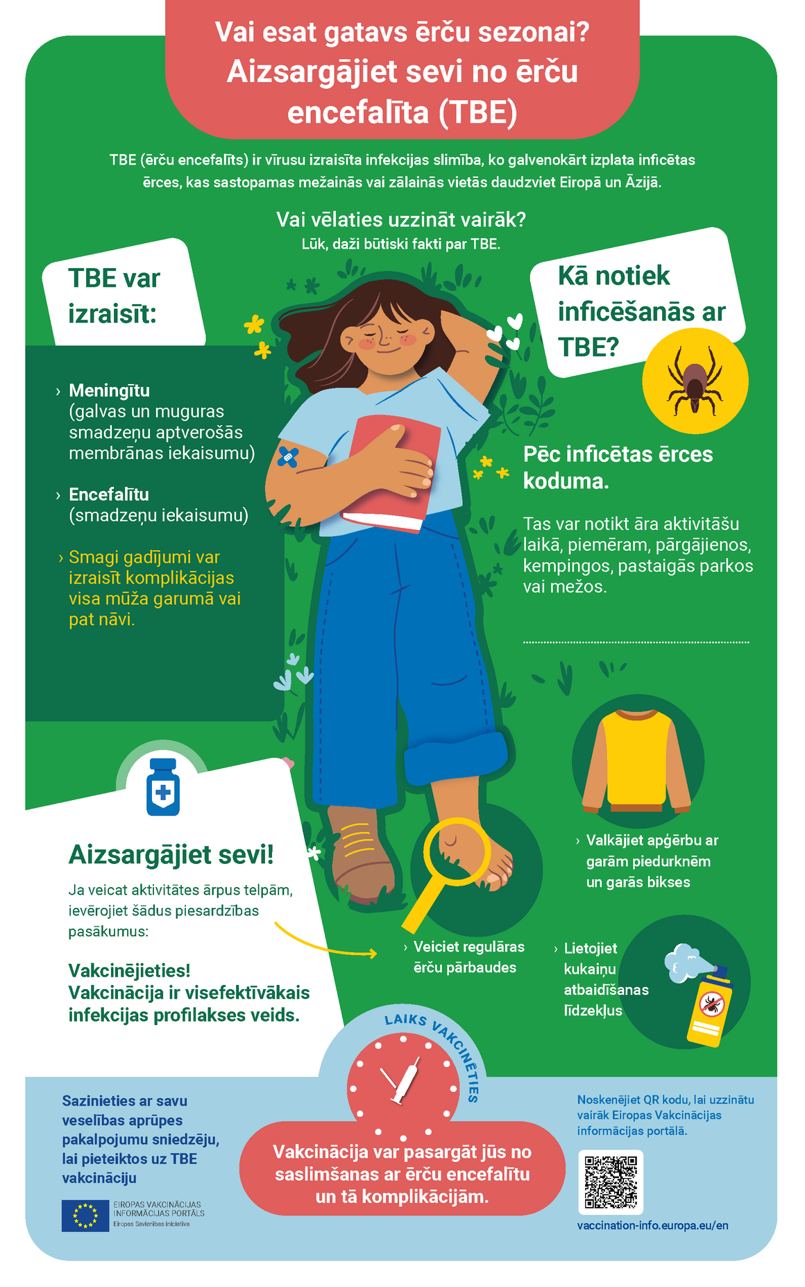 Vai esat gatavs ērču sezonai? Aizsargājiet sevi no ērču encefalīta (TBE)