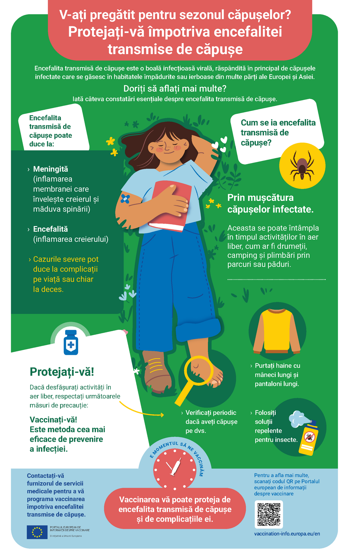 V-ați pregătit pentru sezonul căpușelor? Protejați-vă împotriva encefalitei transmise de căpușe